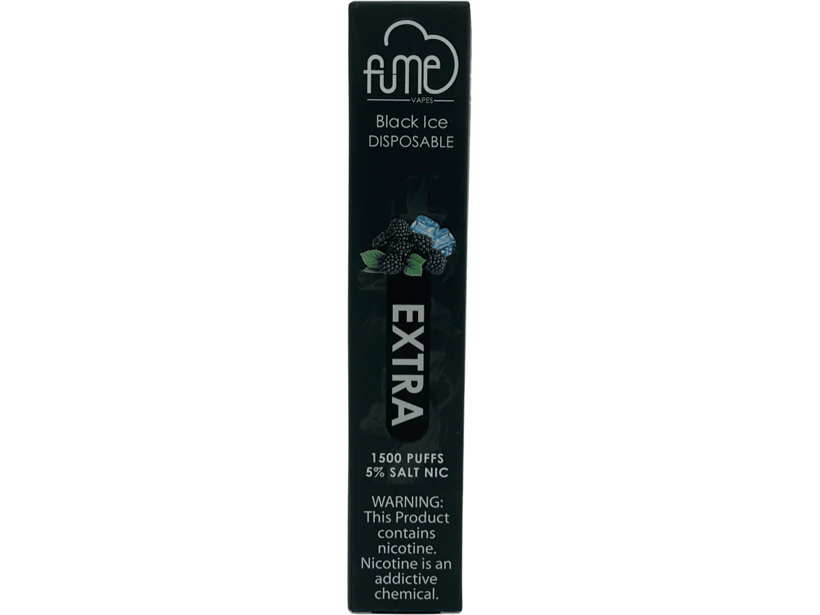 10 Pack Fume Extra 1500 Puffs Disposable Vape - Black Ice