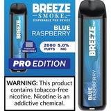 3 Pack of Breeze Pro Disposable Vape - Blue Raspberry