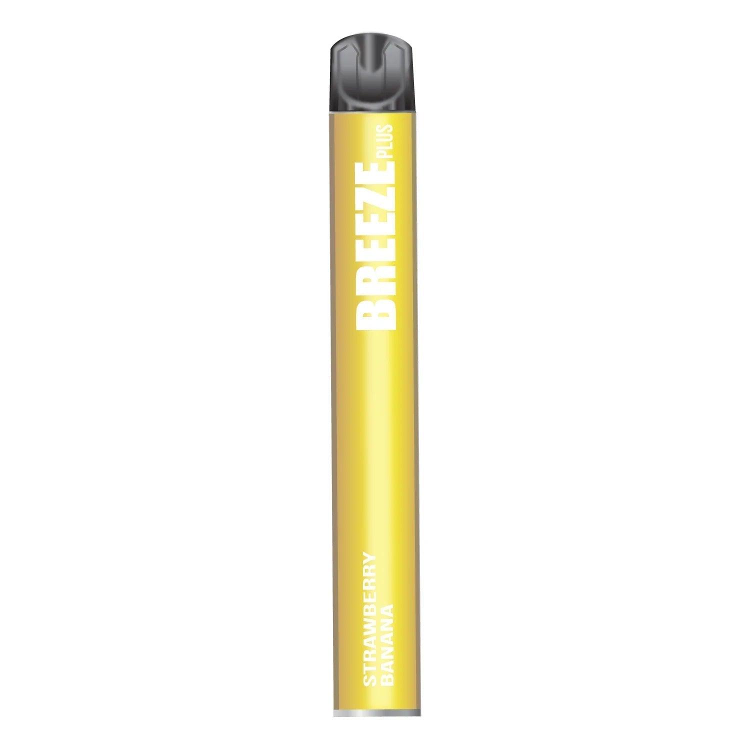 6 Pack Breeze Plus Disposable Vape Device 800 Puffs - strawberry banana
