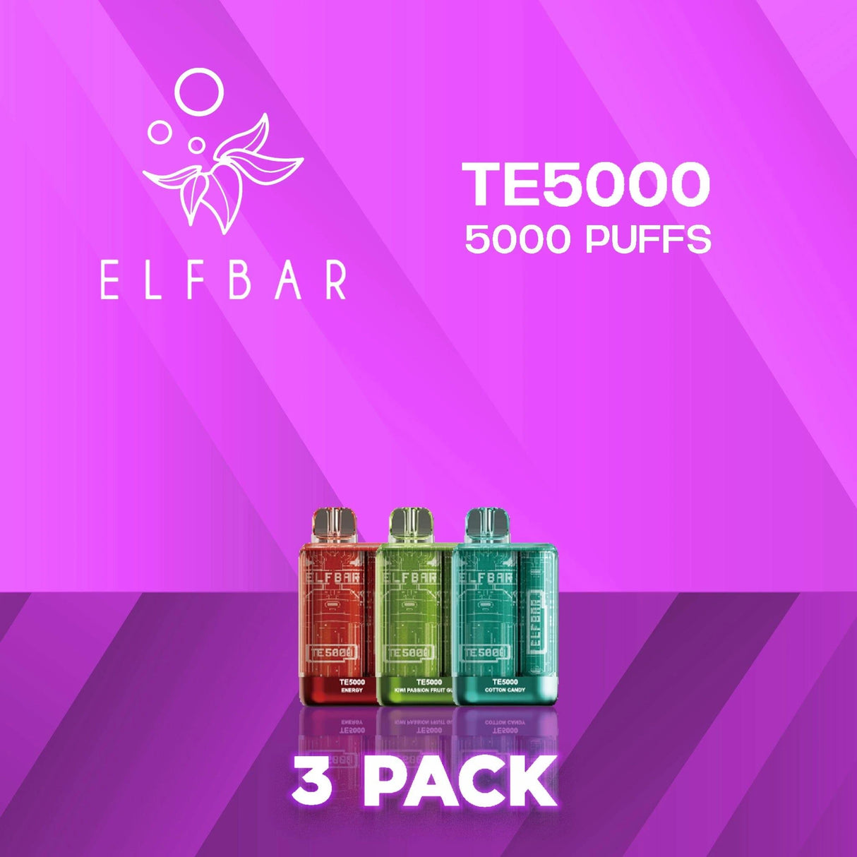 EB TE5000 Disposable Vape 5000 Puffs - 3 Pack-