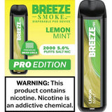 3 Pack of Breeze Pro Disposable Vape - Lemon Mint