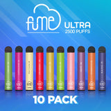 10 Pack Fume Ultra Disposable Vape 2500 Puffs