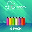 6 Pack Fume Infinity 3500 Puffs Disposable Vape 3500 Puffs - 