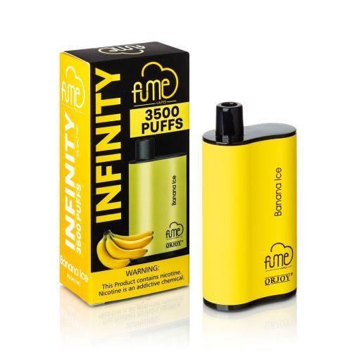 3 Pack Fume Infinity 3500 Puffs Disposable Vape 3500 Puffs - Banana Ice