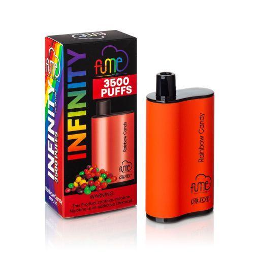6 Pack Fume Infinity 3500 Puffs Disposable Vape 3500 Puffs - Rainbow Candy