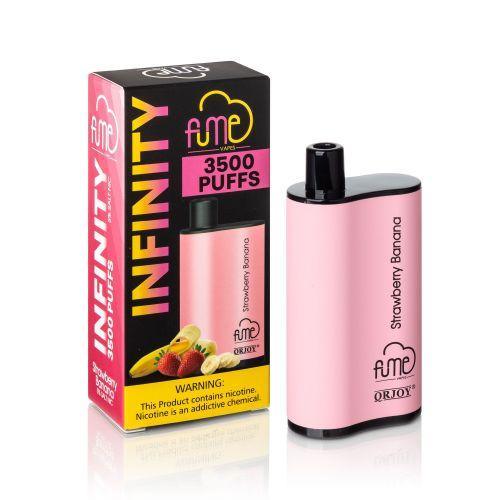 10 Pack Fume Infinity Disposable Vape 3500 Puffs - Strawberry Banana