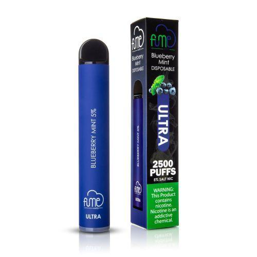 6 Pack Fume Ultra 2500 Puffs Disposable Vape - Blueberry Mint