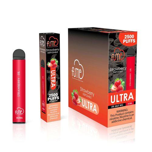 6 Pack Fume Ultra 2500 Puffs Disposable Vape - Strawberry