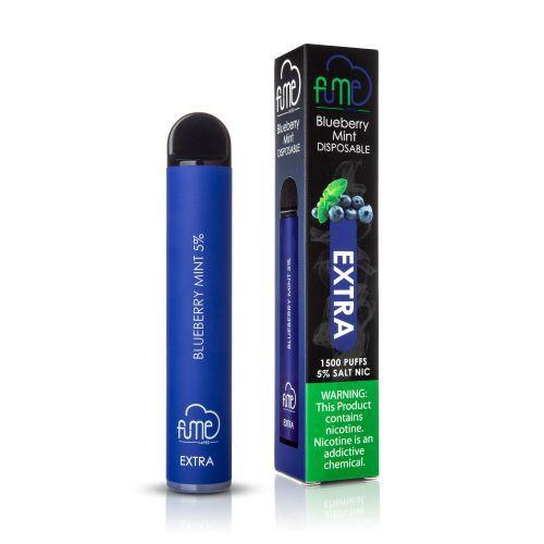 10 Pack Fume Extra 1500 Puffs Disposable Vape - Blueberry Mint