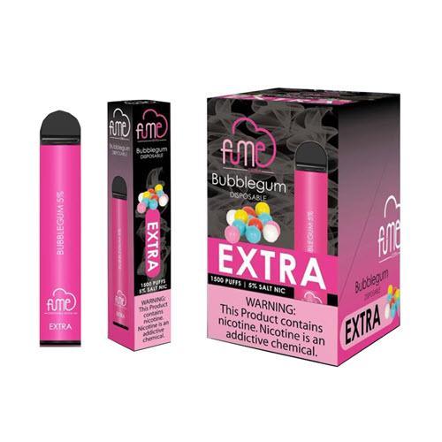 3 Pack Fume Extra 1500 Puffs Disposable Vape - Bubble Gum