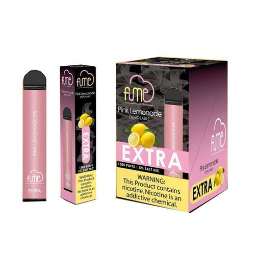 10 Pack Fume Extra 1500 Puffs Disposable Vape - Pink Lemonade