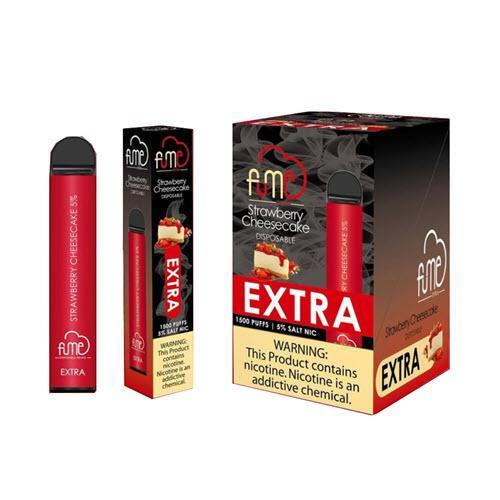 10 Pack Fume Extra 1500 Puffs Disposable Vape - Strawberry Cheese Cake