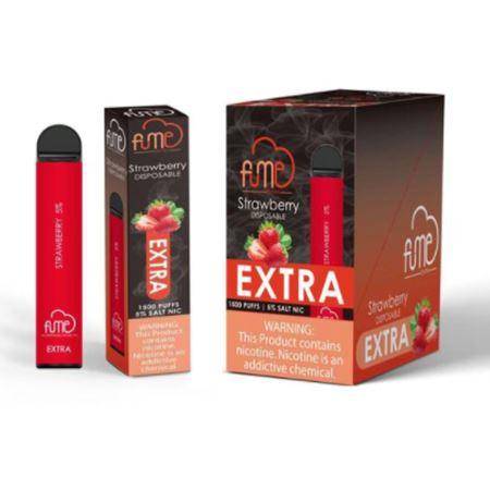 6 Pack Fume Extra 1500 Puffs Disposable Vape - Strawberry