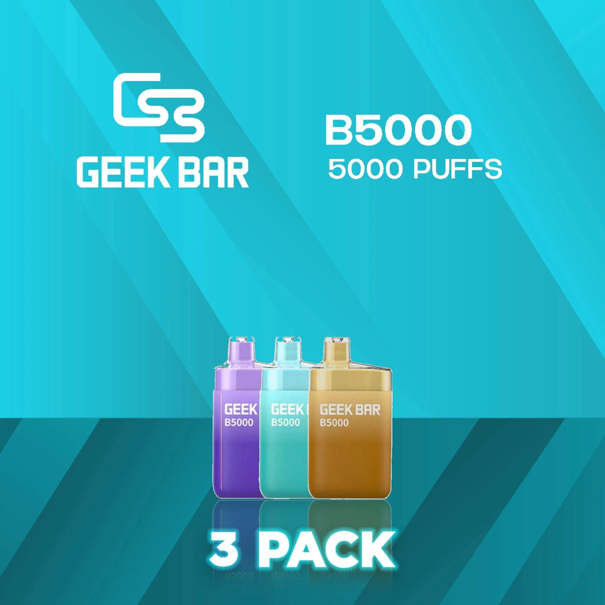 Geek Bar B5000 Disposable Vape 5000 Puffs - 3 Pack-