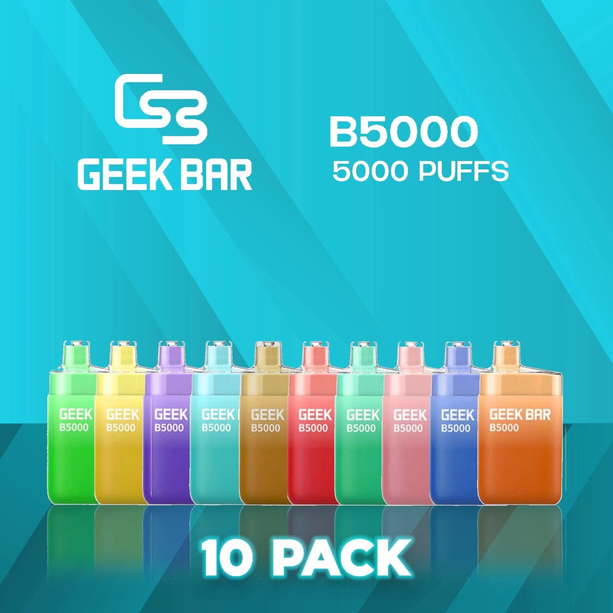 Geek Bar B5000 Disposable Vape 5000 Puffs - 10 Pack
