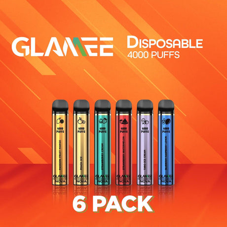 Glamee Nova Disposable Vape Device 4000 Puffs - 6 Pack