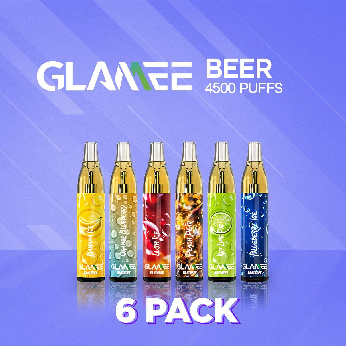 Glamee Beer Disposable Vape - 6 Pack