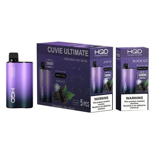 HQD Cuvie Ultimate 5000 Puff Disposable Vape - 6 Pack