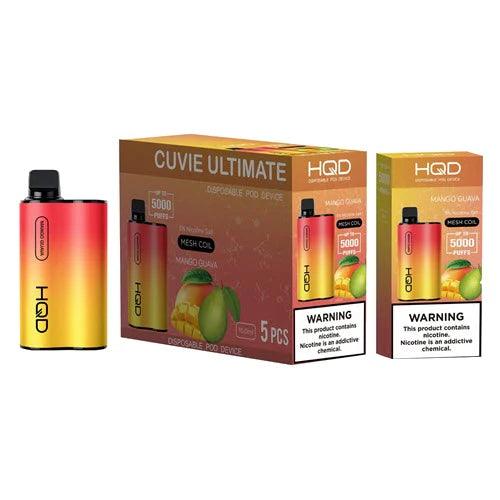 HQD Cuvie Ultimate 5000 Puff Disposable Vape - 3 Pack