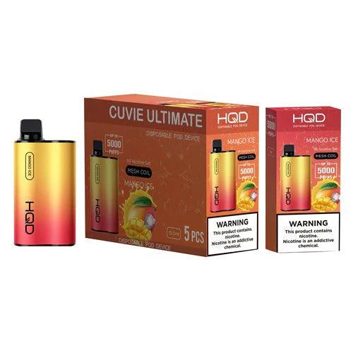 HQD Cuvie Ultimate 5000 Puff Disposable Vape - 6 Pack