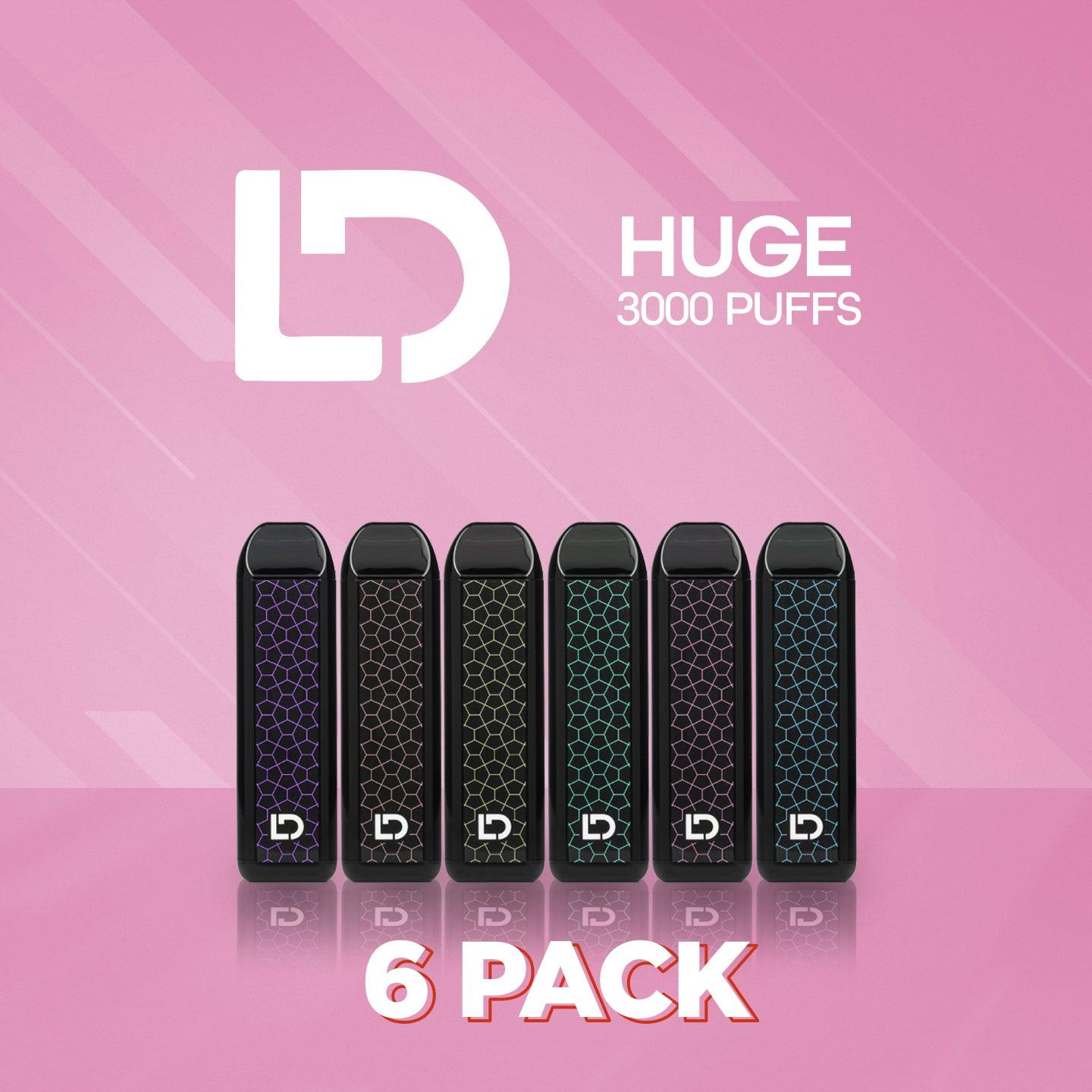 LD Huge Disposable Vape - 6Pack