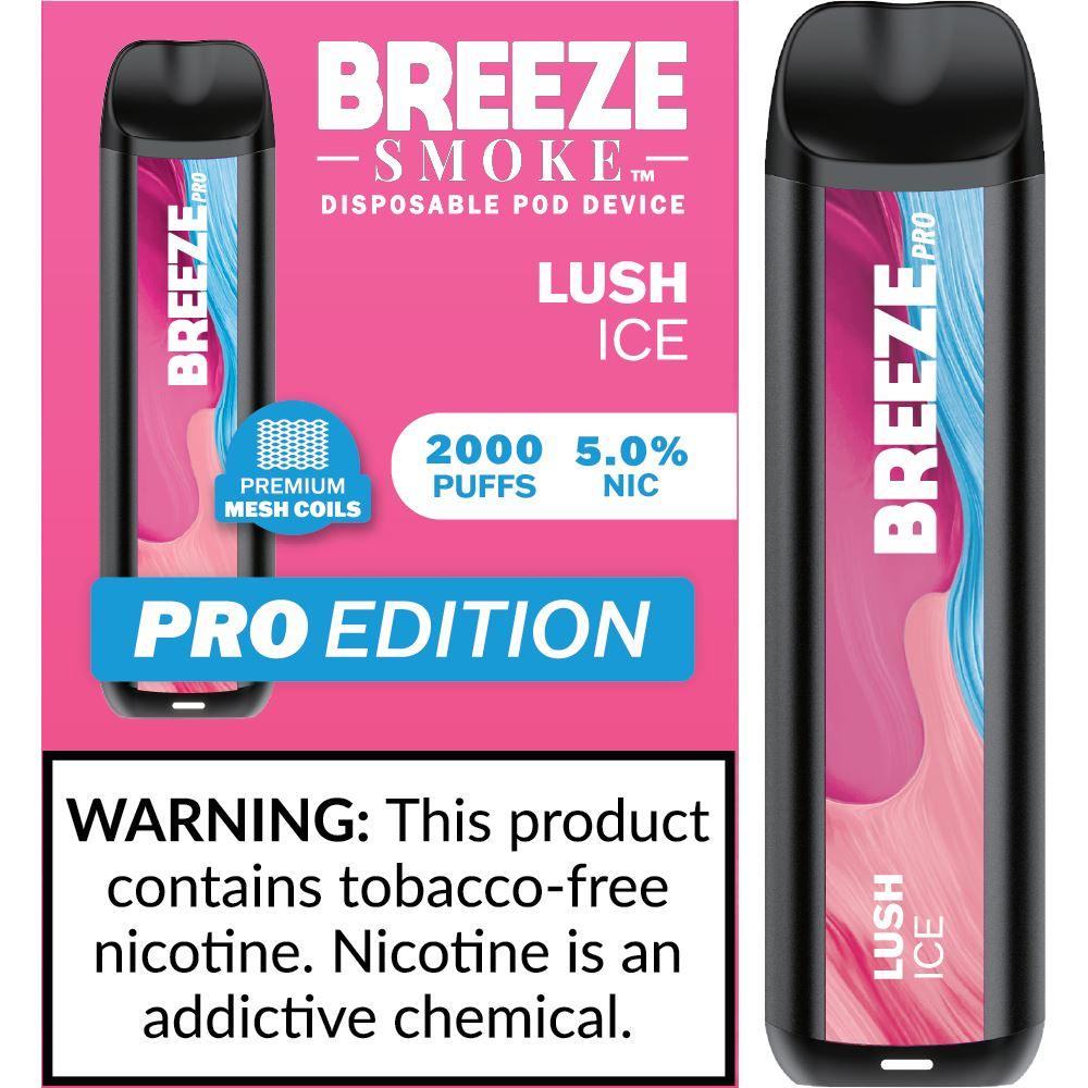 6 Pack of Breeze Pro Disposable Vape - Lush Ice