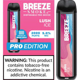 6 Pack of Breeze Pro Disposable Vape - Lush Ice