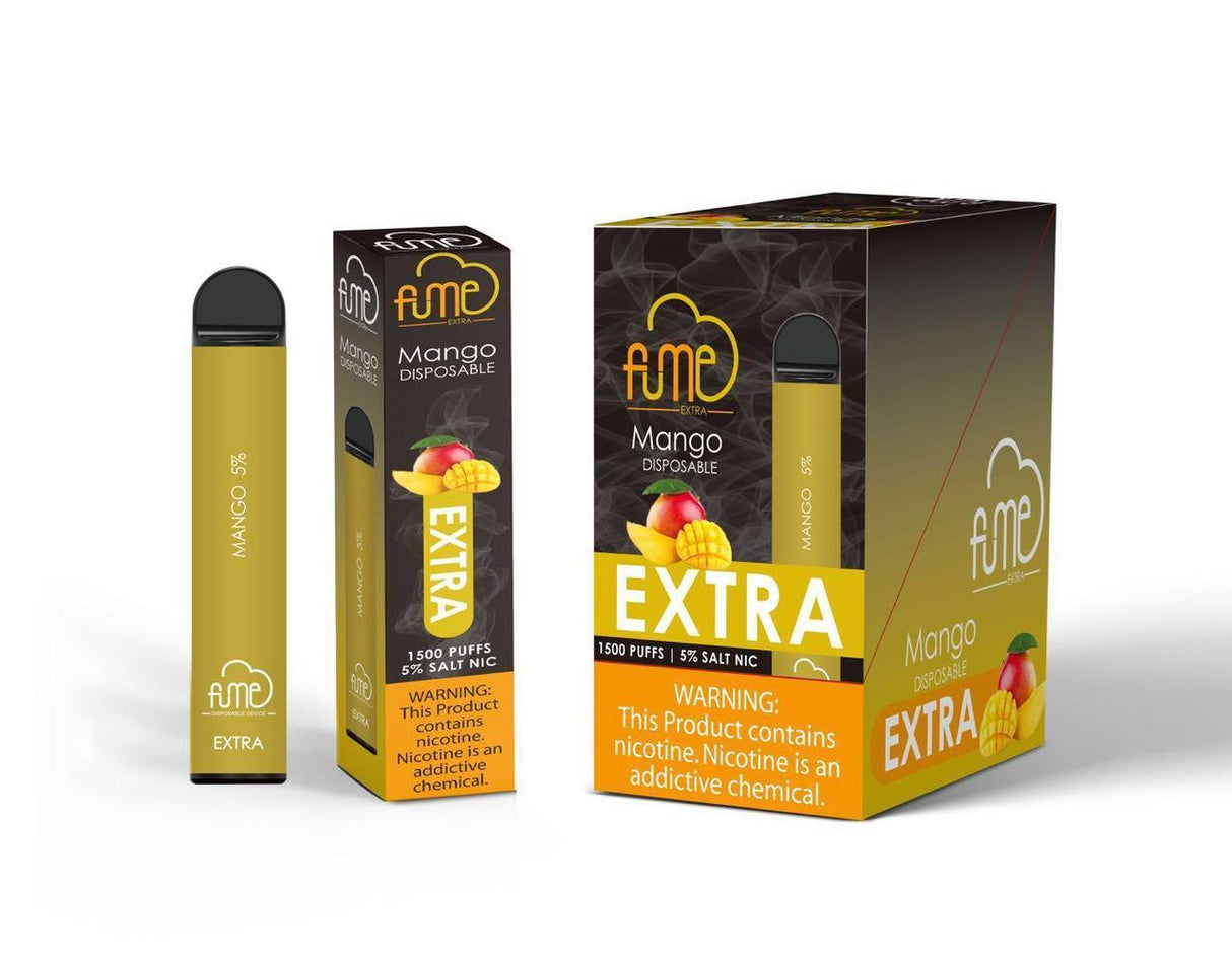 6 Pack Fume Extra 1500 Puffs Disposable Vape - Mango