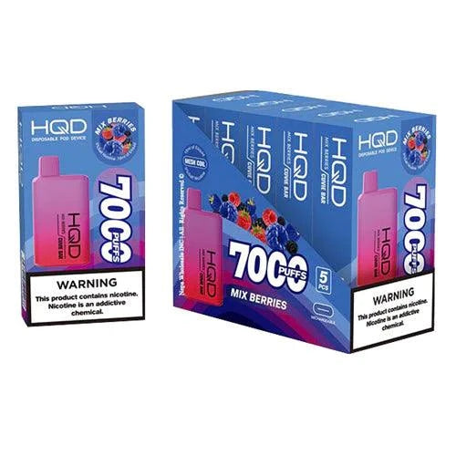 HQD Cuvie Bar 7000 Puffs Disposable Vape - 3 Pack