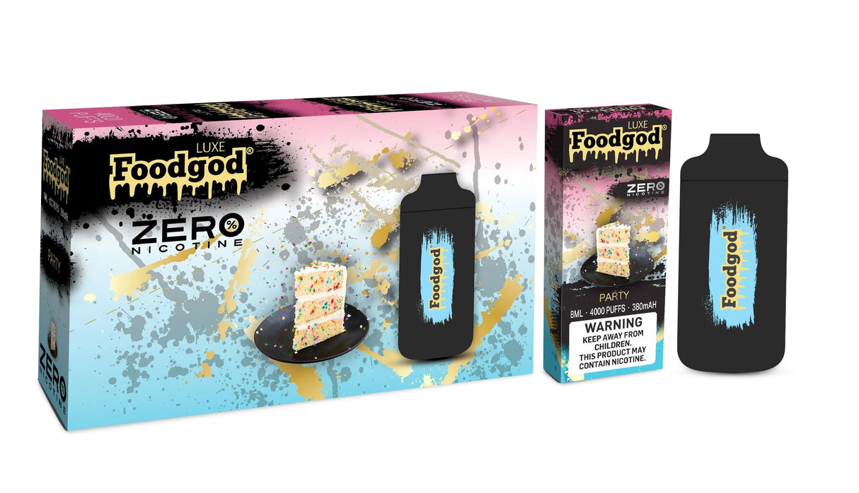 Foodgod Luxe Zero Nicotine 4000 Puff Disposable Vape - 3 Pack-