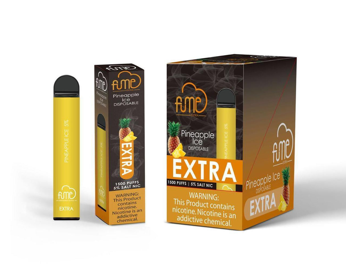 6 Pack Fume Extra 1500 Puffs Disposable Vape - Pineapple