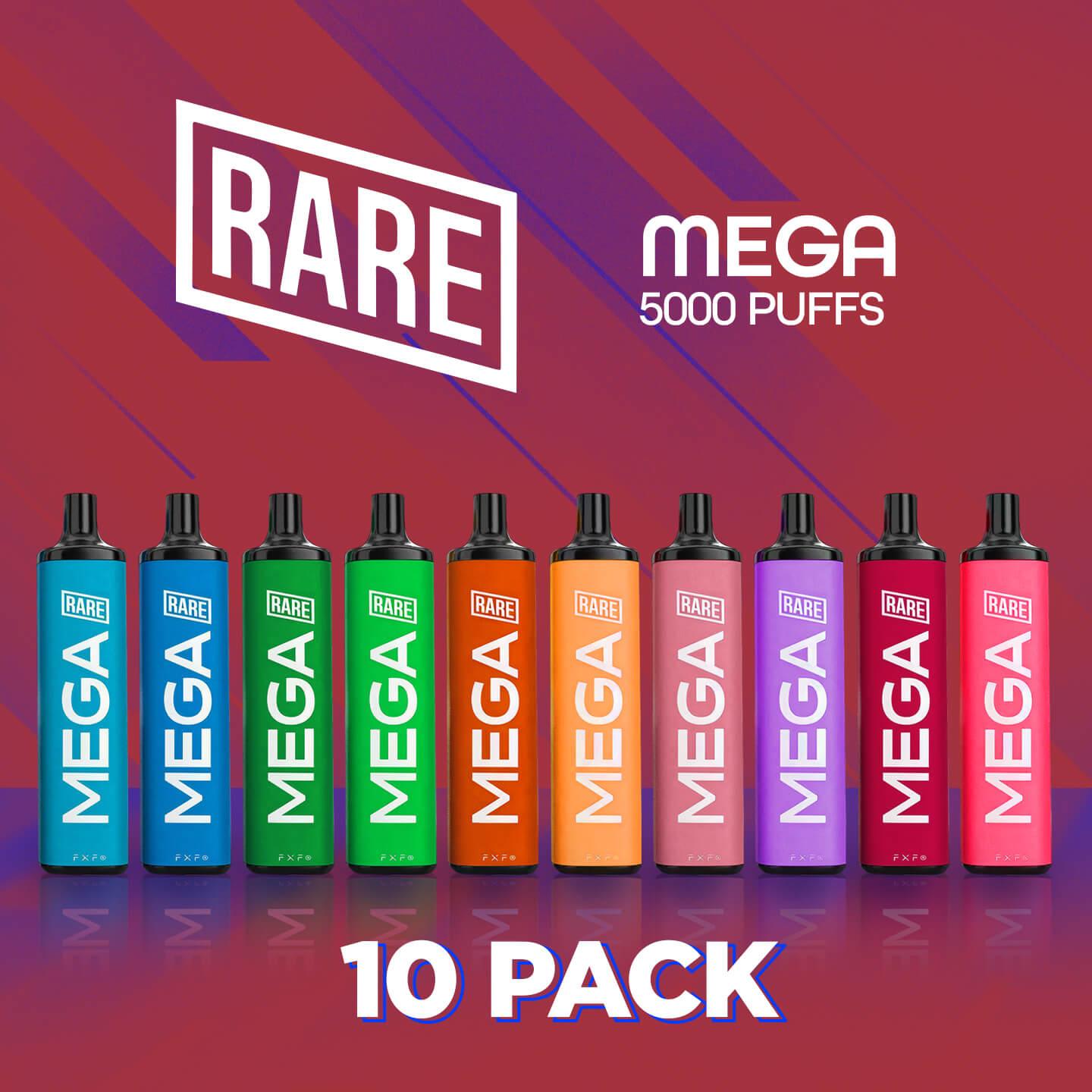 Rare Mega Disposable 5000 Puffs - 10 Pack
