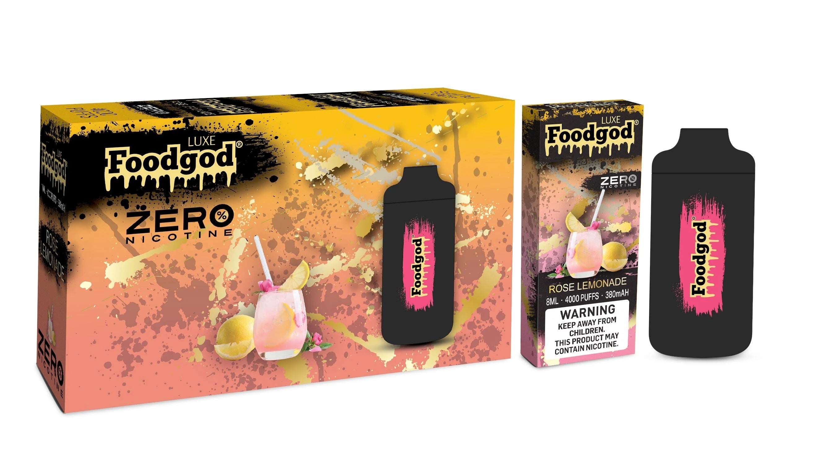 Foodgod Luxe Zero Nicotine 4000 Puff Disposable Vape - 3 Pack