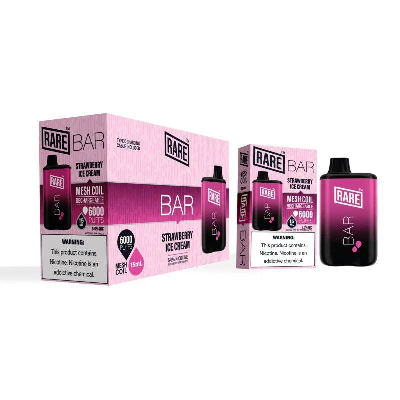 Rare Bar 6000 Puffs Disposable Vape - 3 Pack