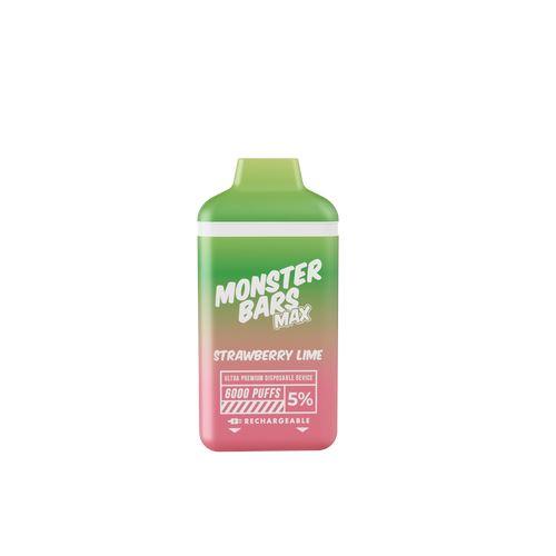 Monster Bar Max 6000 Puff Disposable Vape Device - 10 Pack