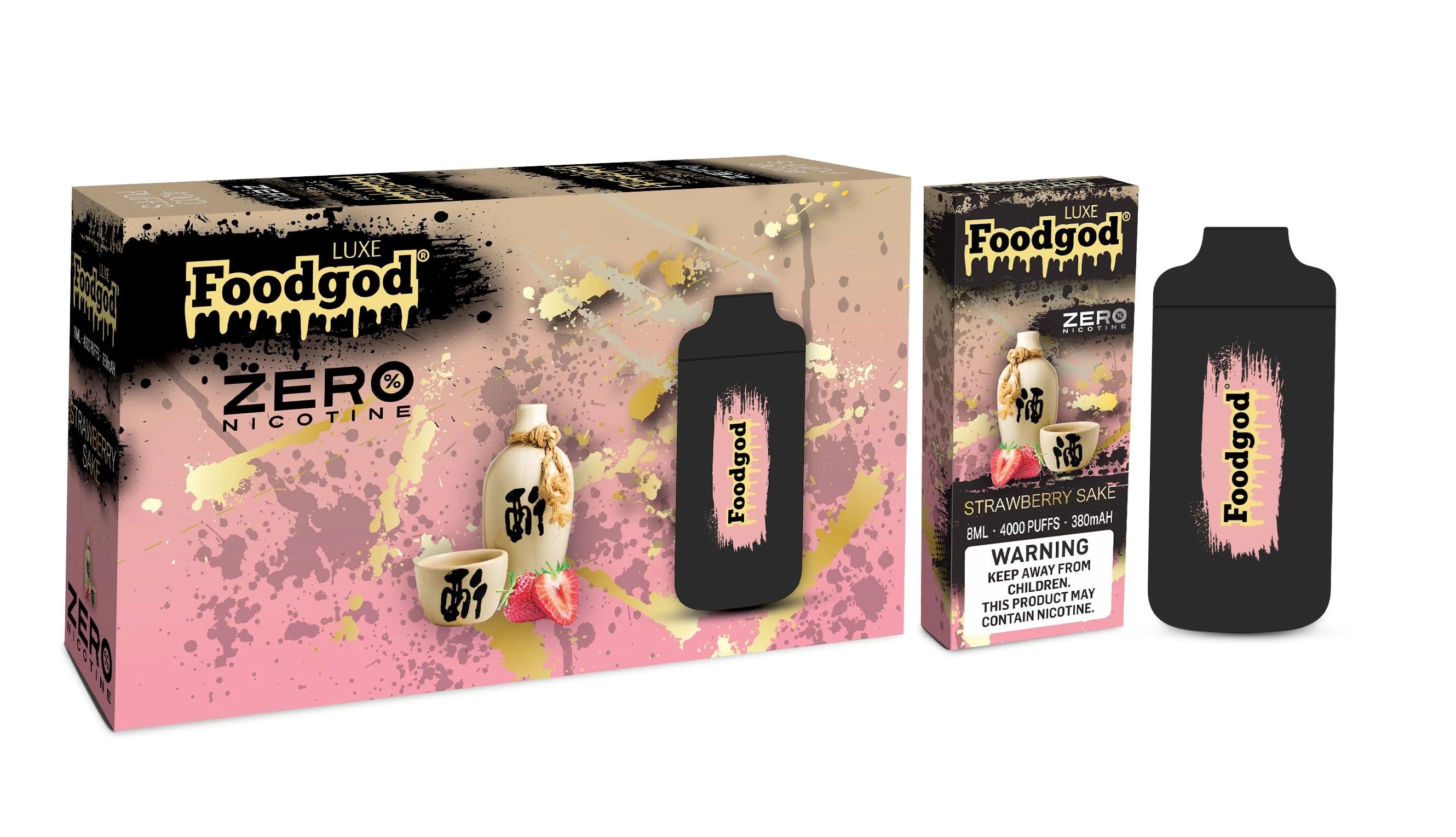 Foodgod Luxe Zero Nicotine 4000 Puff Disposable Vape - 3 Pack