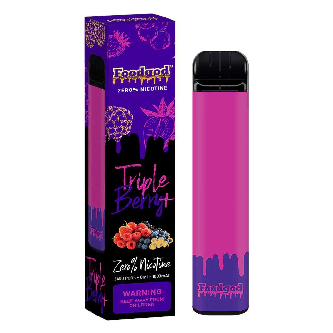 FoodGod Zero Nicotine 2400 Puff Disposable Device - 10 Pack