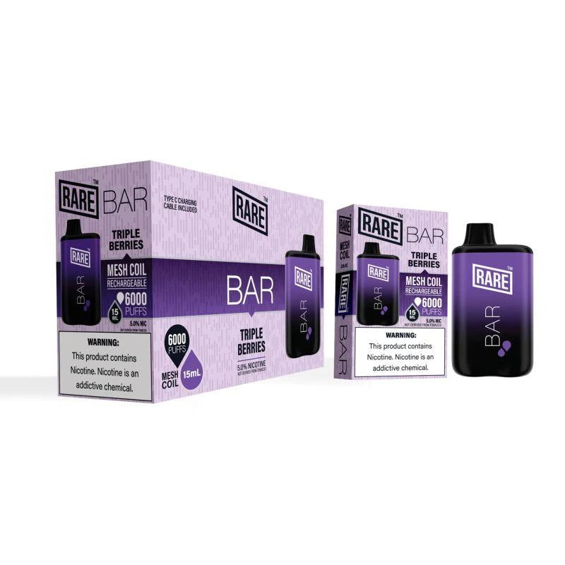 Rare Bar 6000 Puffs Disposable Vape - 3 Pack