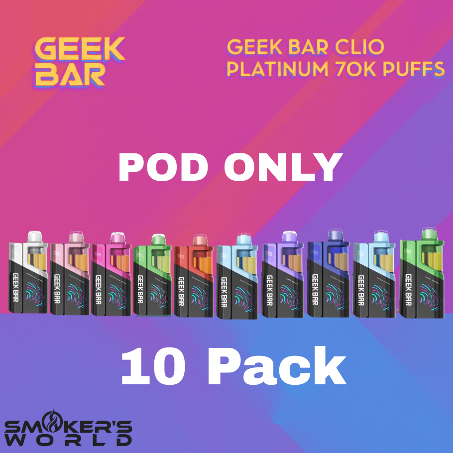 Geek Bar CLIO Platinum 50K Vape Pod - ( 10 Pack )