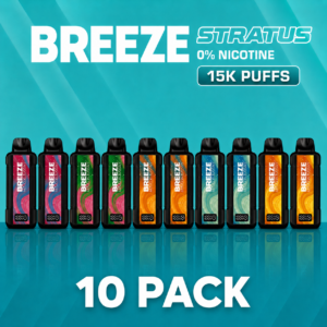10  Pack Breeze Stratus 15K 0% Nicotine | Smokers World Store