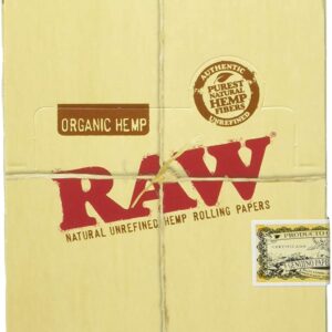 Raw Classic 1.25 1 1/4 Size Rolling Papers Full - Box of 24 Pack