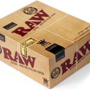 Raw Classic King Size Slim Rolling Paper Full - Box Of 50 Packs