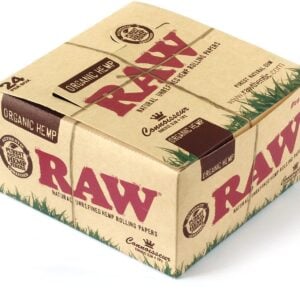Raw Organic Hemp 1.25 1 1/4 Size Rolling Papers Full - Box of 24 Packs