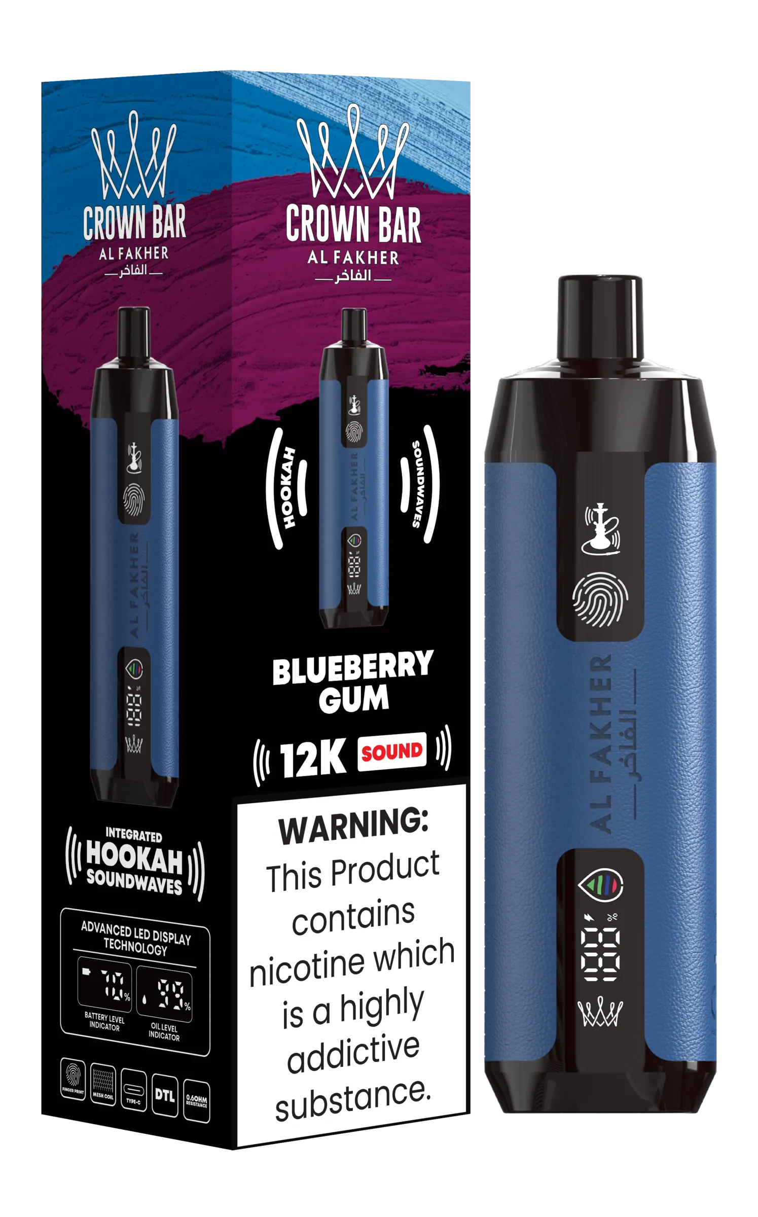 Al Fakher Crown Bar 12K Sound - (3 pack) - Image 7