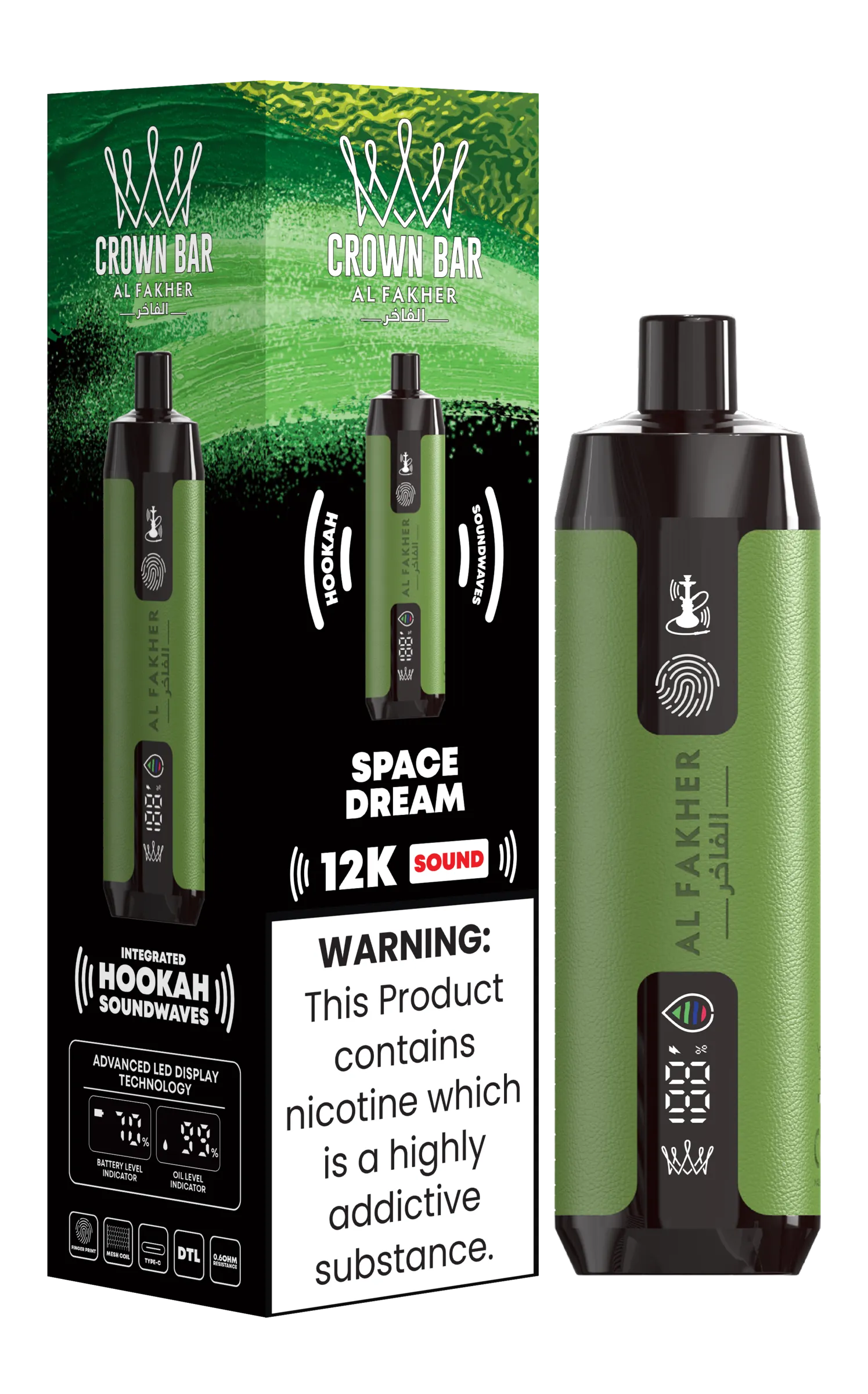 Al Fakher Crown Bar 12K Sound - (3 pack) - Image 19