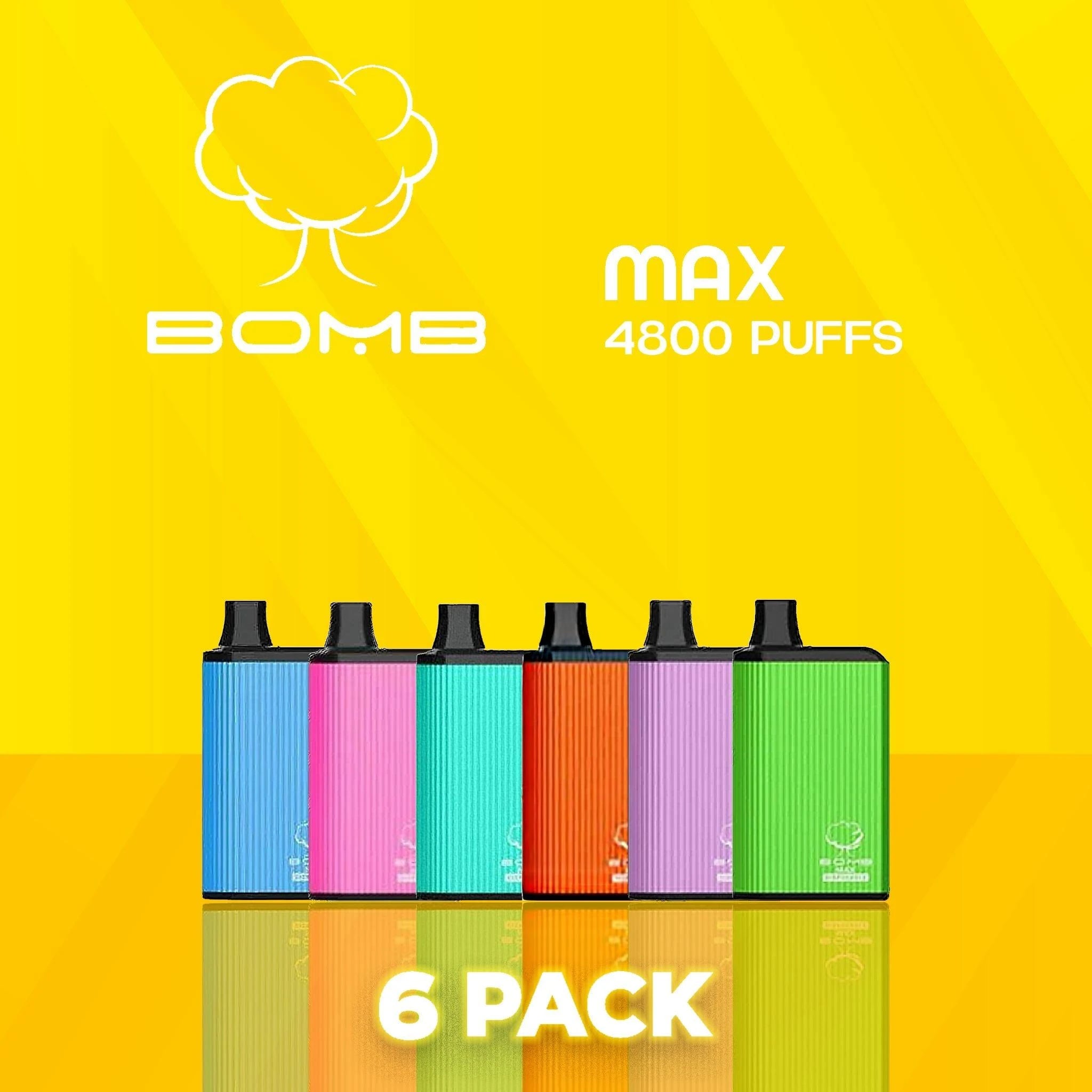 Bomb Max Disposable Vape 4800 Puffs - 6 Pack - Image 2