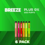 BREEZEPLUSZERO6PACK_1228eeb7-3e52-41bc-b923-cdf8c23793d3.jpg Breeze Plus Zero Nicotine Disposable Vape 800 Puffs - 6 Pack