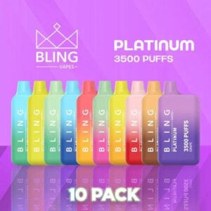 Bling Platinum 3500 Puffs Disposable Vape - 10 Pack