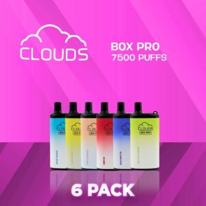 Clouds BOX PRO 7500 Puffs Mesh Coil Disposable Vape - 6 Pack