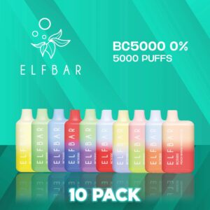 EBCREATE BC5000 Zero Nicotine Disposable Vape 5000 Puffs - 10 Pack